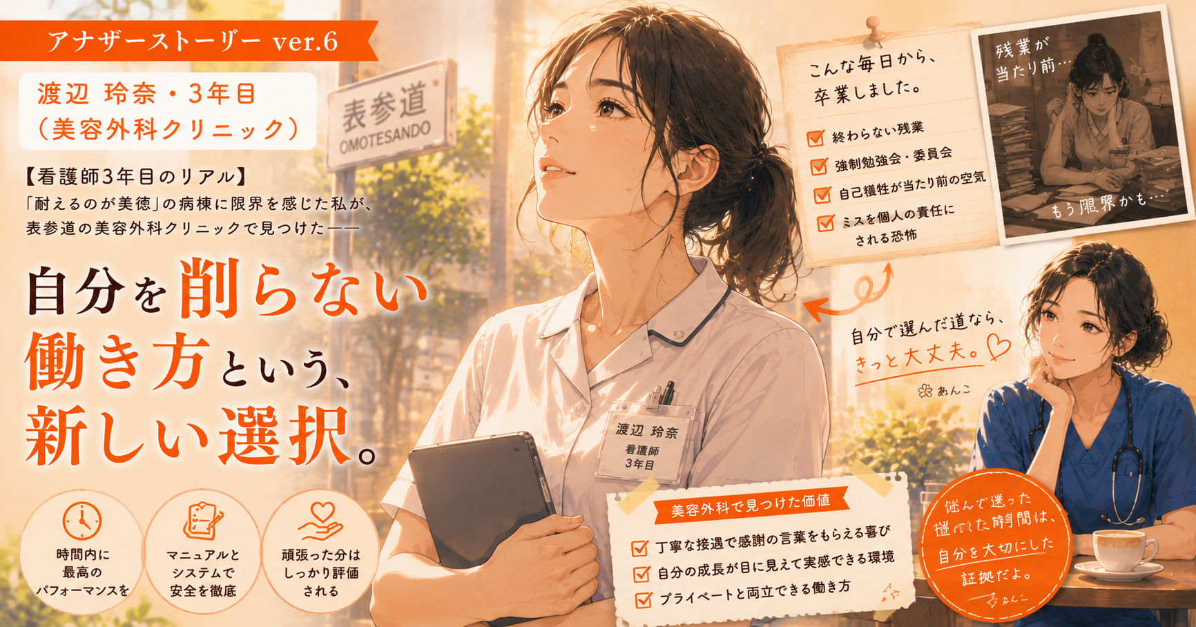 アナザーストーリーver.6｜「耐えるのが美徳」の病棟に限界を感じた私が見つけた自分を削らない働き方という新しい選択